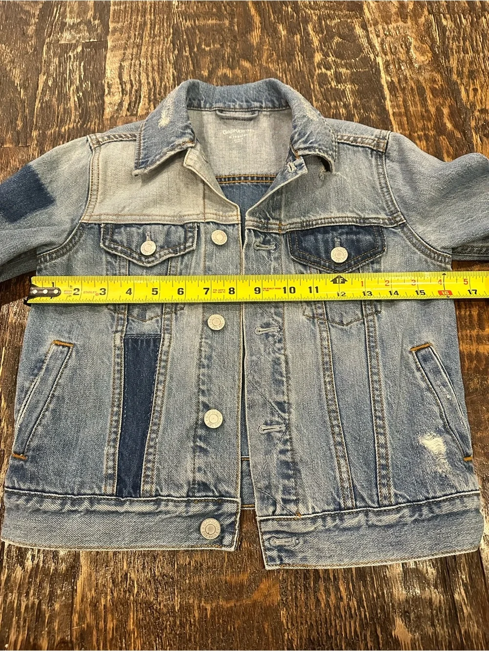GAP Light Blue Distressed Denim Jacket for Kids